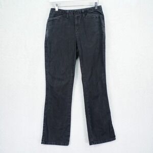 Liz Claiborne Black Denim Jeans Petite -4P  28 / 29- Mid Rise Cotton